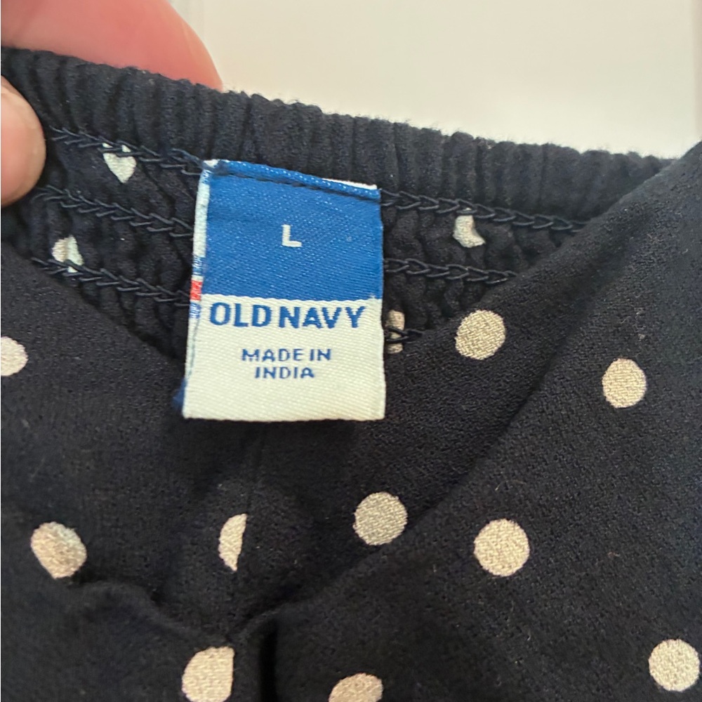 Old Navy Blue (Navy) Polka Dot Sweetheart Dress - Picture 2 of 6